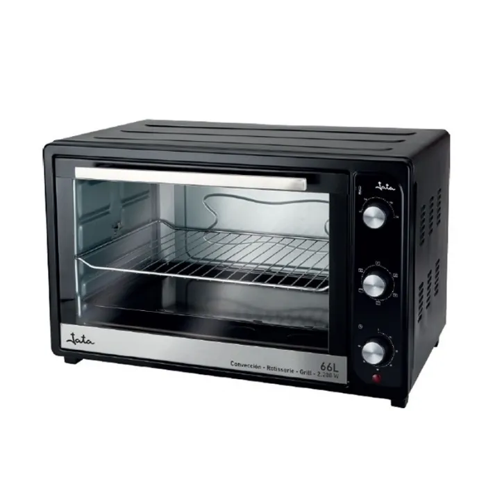 Jata HN936 Horno Eléctrico de Sobremesa, 1500 W, Capacidad 36 litros,  Función Grill Rotisserie Convencción, Temporizador, Termostato Regulable,  Incluye Parrilla, Medidas Externas 51 x 40,5 x 33 cm : : Hogar y  cocina