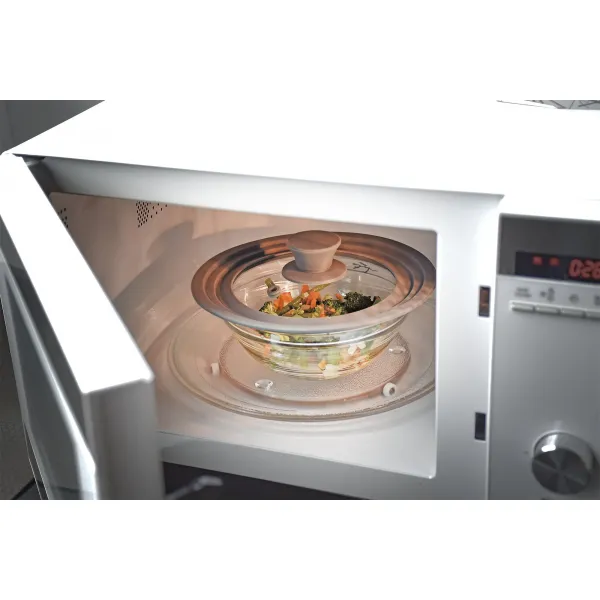 Tapa de cristal y silicona T26