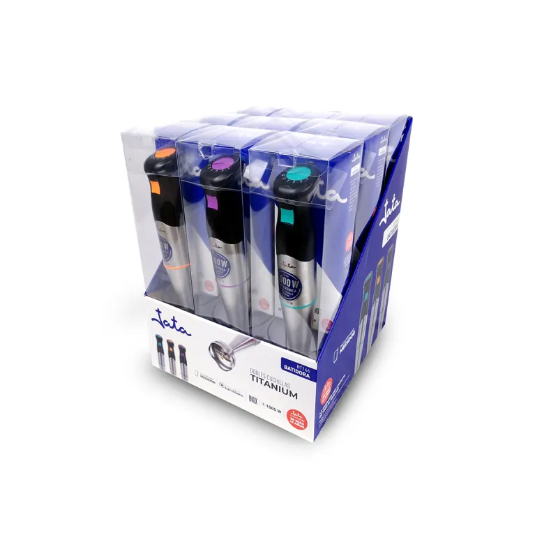 Batidora mano inox electrónica de colores BT166