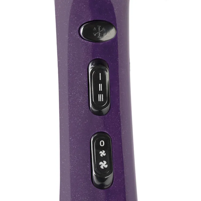 Secador de pelo morado con brillantina JBSC1065