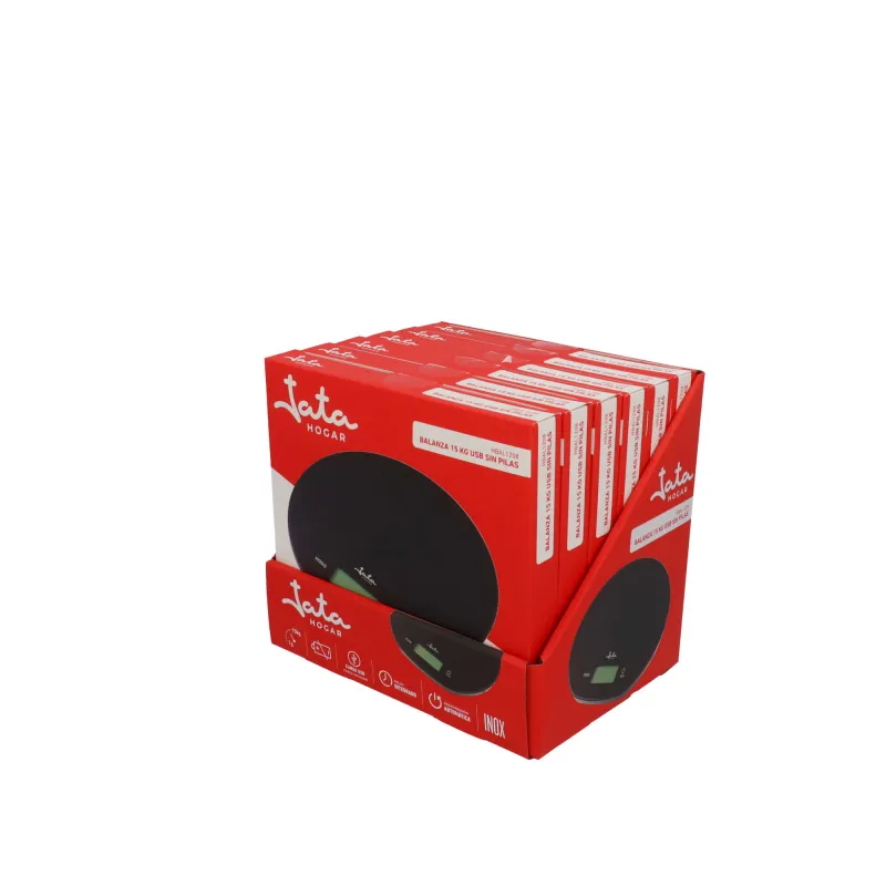 Báscula de cocina electrónica sin pilas HBAL1208