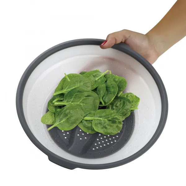 Tapa microondas multiusos plegable: vaporera, tapa y escurre verduras HACC4530