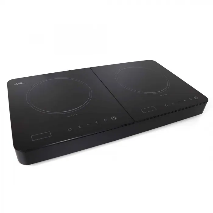 Jata V141 Cocina eléctrica vitrocerámica 2 placas de 16,5 cm de 1200 W cada  una, Cuerpo Metálico, 2 Termostatos Regulables de Temperatura, Protección  Sobrecalentamiento, Gris : : Hogar y cocina