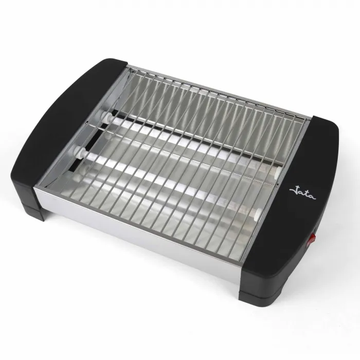 Tostador horizontal Jata TT591 grande (35 x 25 cm) con 5 barras de cuarzo.  Mueble y parrilla de acero inox. 3 potencias de calor