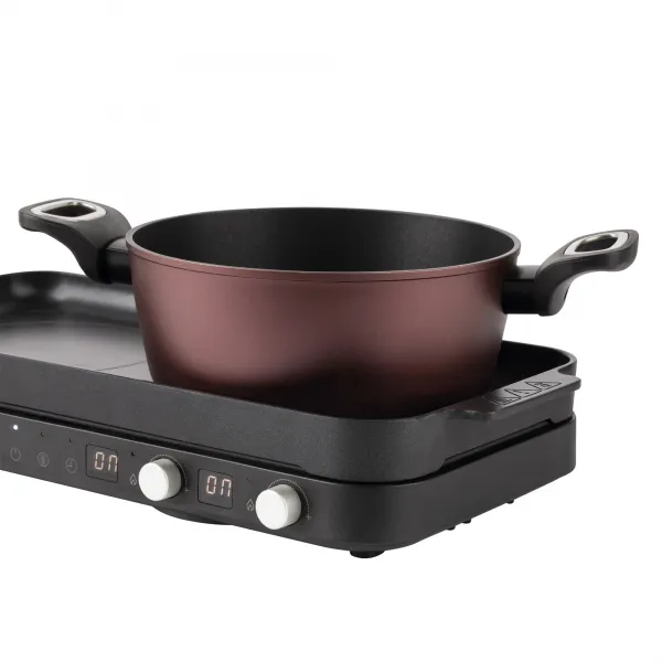Cocina eléctrica inducción con plancha de asar JEVI1470