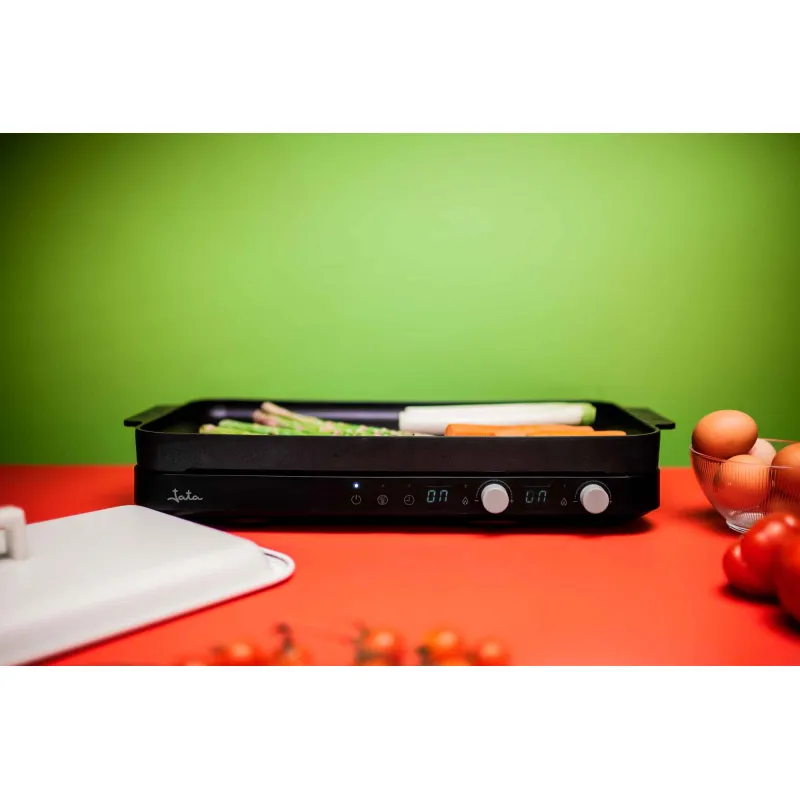 Cocina eléctrica inducción con plancha de asar...