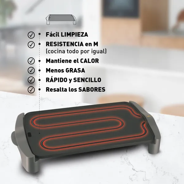 JATA: PLANCHAS DE ASAR GR555A / planchas de cocina / plancha de cocina / plancha  eléctrica para cocinar