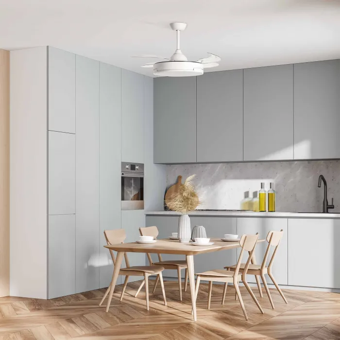 Ventilador de techo con luz y aspas retráctiles JVTE4240 2