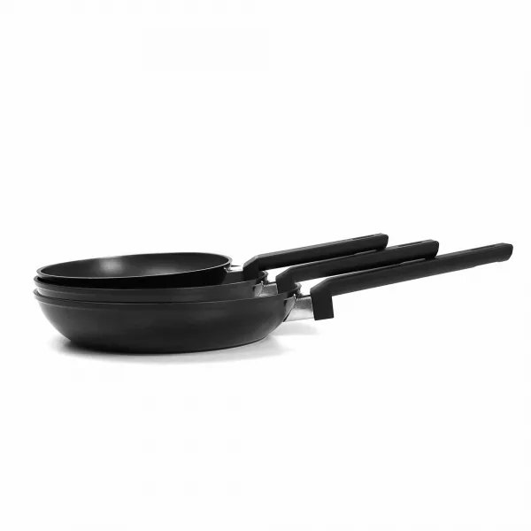 Set de 3 sartenes de aluminio forjado HSAR2403