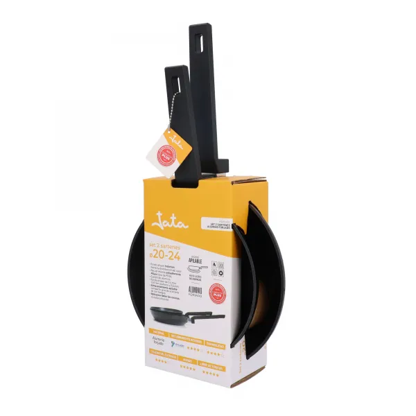 Set de 2 sartenes de aluminio forjado HSAR2402