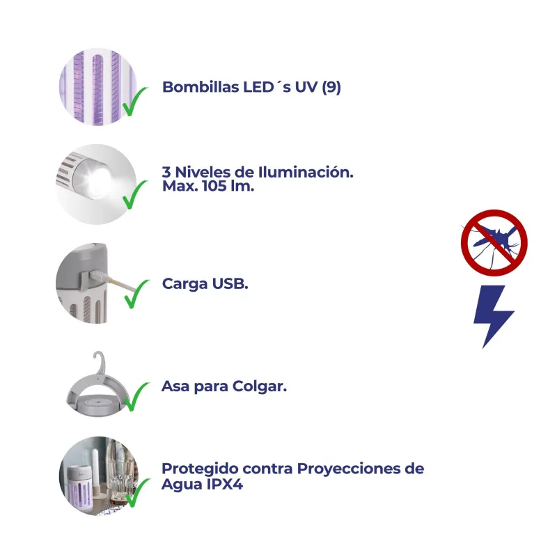Antimosquitos y linterna dos en uno MELI0120