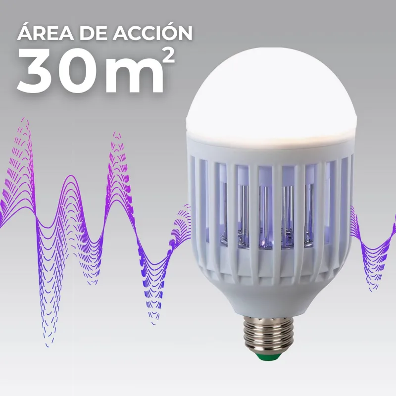 Elimina insectos bombilla 2 en 1 MELI0220