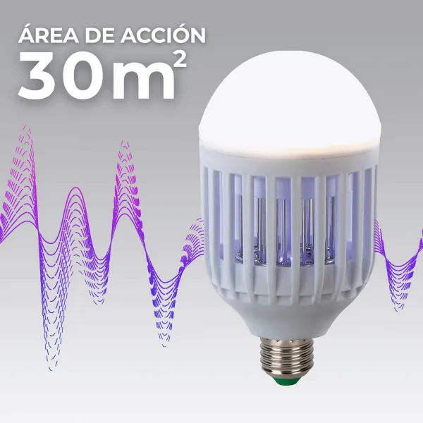 Elimina insectos bombilla 2 en 1 MELI0220