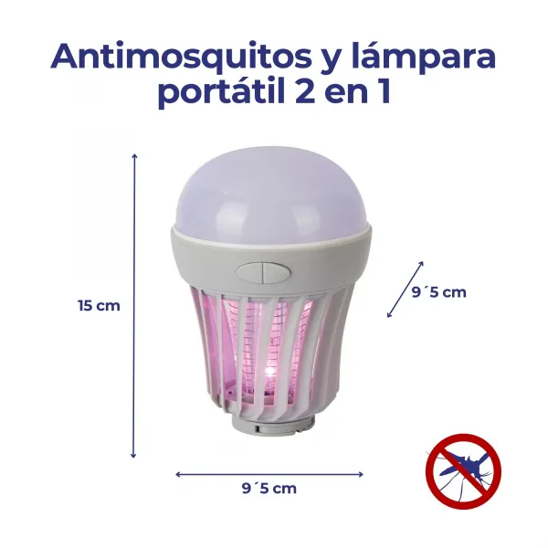 Antimosquitos y lámpara portátil 2 en 1 MELI0320