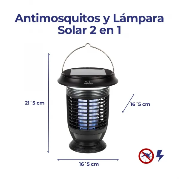 Antimosquitos y lámpara solar 2 en 1 MELI0420