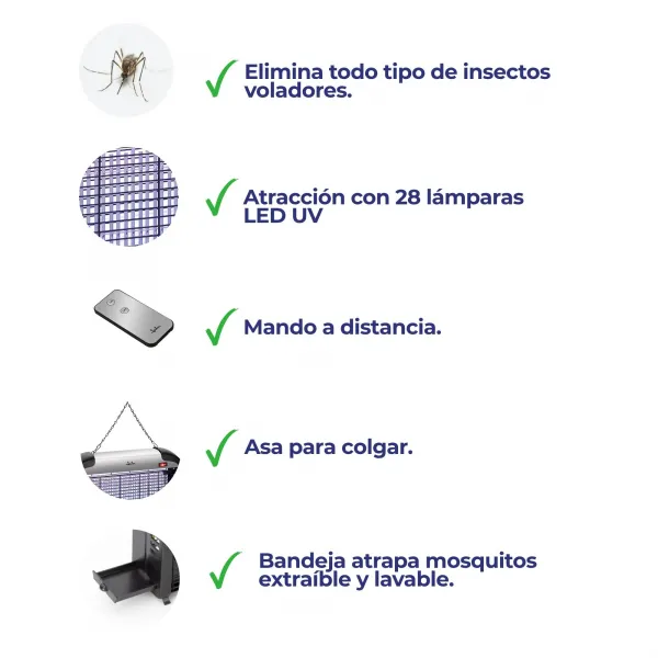 Anti mosquitos eléctrico con mando a distancia MELI0620
