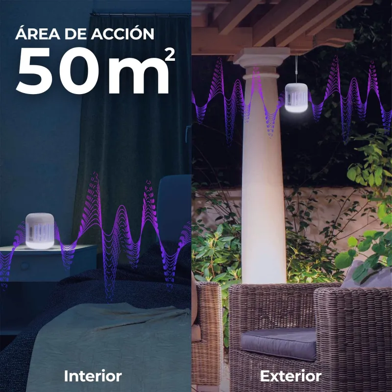 Antimosquitos y altavoz con lámpara MIB7