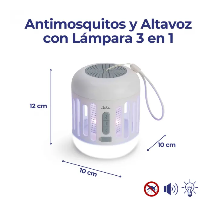 Antimosquitos y altavoz con lámpara MIB7 2