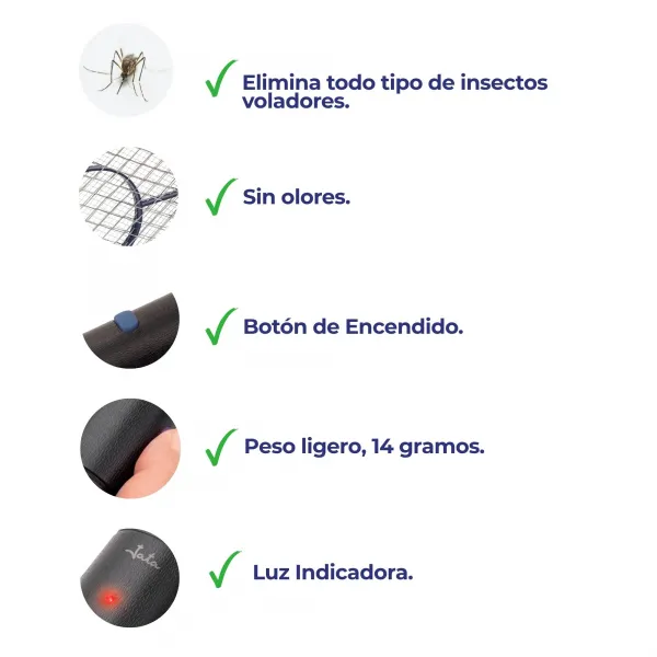 Raqueta eléctrica antimosquitos MOST3554