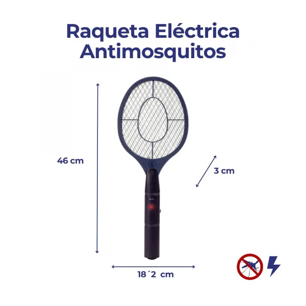 Raqueta eléctrica antimosquitos MOST3554