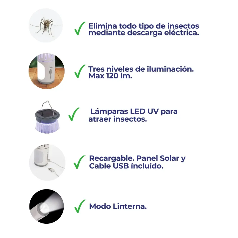 Antimosquitios, linterna y lámpara MIB11