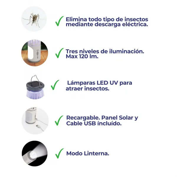 Antimosquitios, linterna y lámpara MIB11