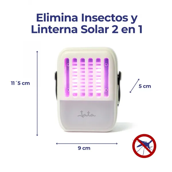 Elimina insectos y linterna solar 2 en 1 MOST3513