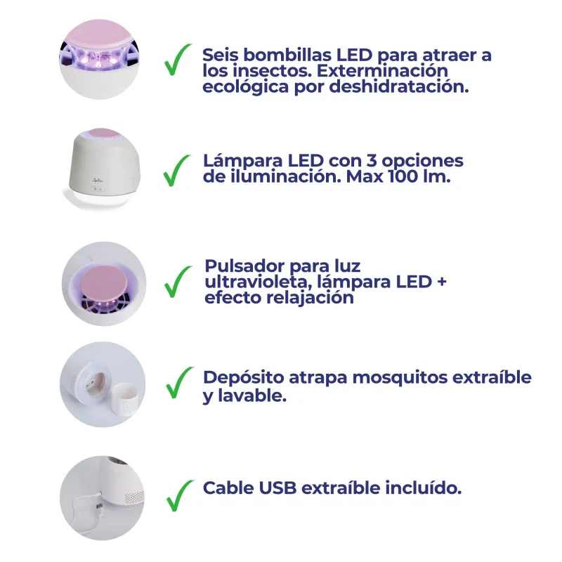 Antimosquitos y lámpara portátil MT2