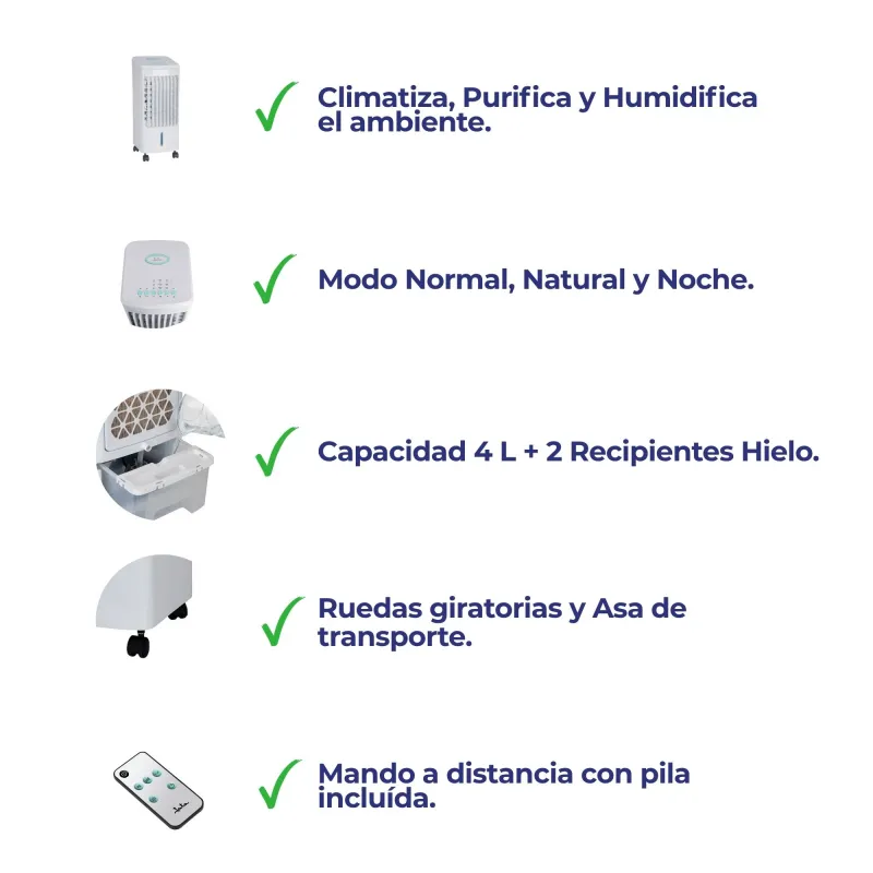 Condensador evaporativo 3 en 1 JVAC2001