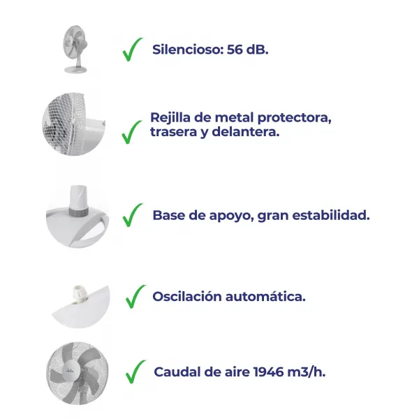Ventilador de mesa JVVM3026