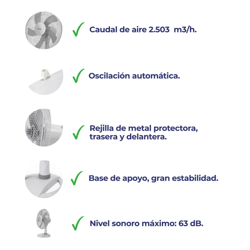 Ventilador de mesa JVVM3027