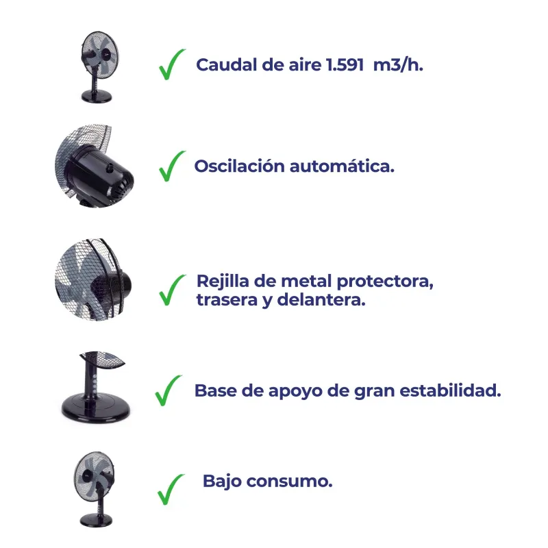 Ventilador de mesa JVVM3124
