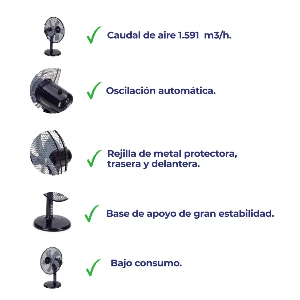 Ventilador de mesa JVVM3124