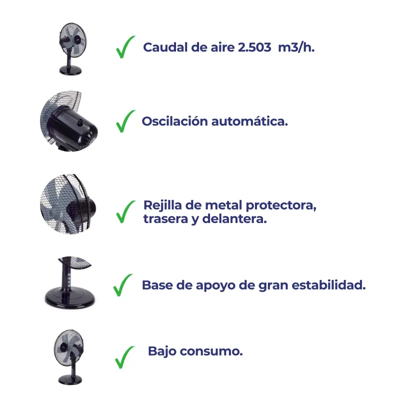 Ventilador de mesa JVVM3125