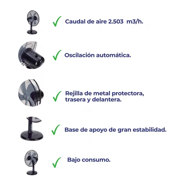 Ventilador de mesa JVVM3125
