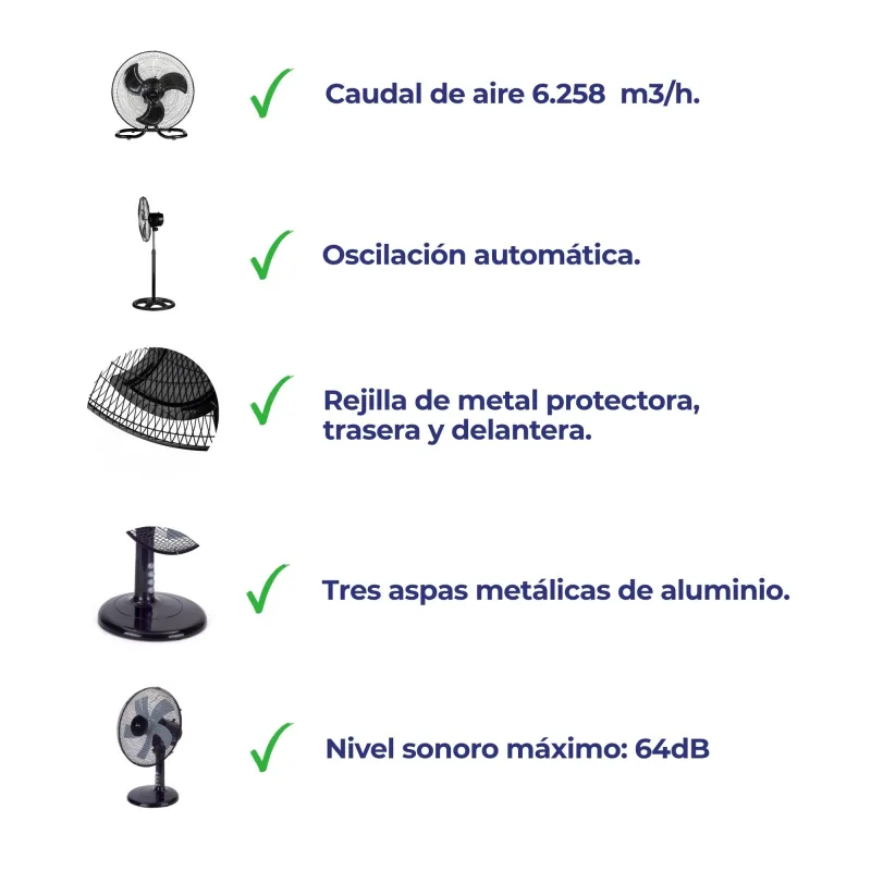 Ventilador industrial 3 en 1 JVVP3046