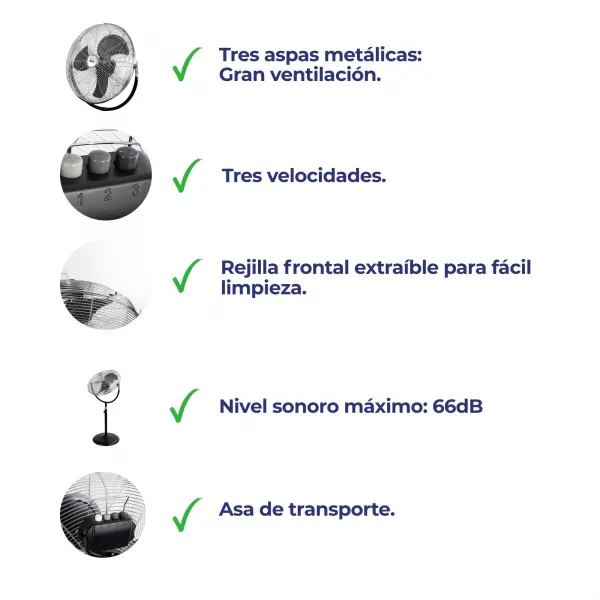 Circulador de pie industrial JVVP3055