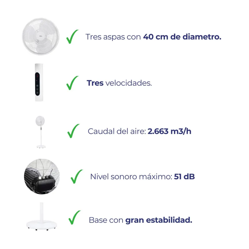 Ventilador de pie JVVP3062