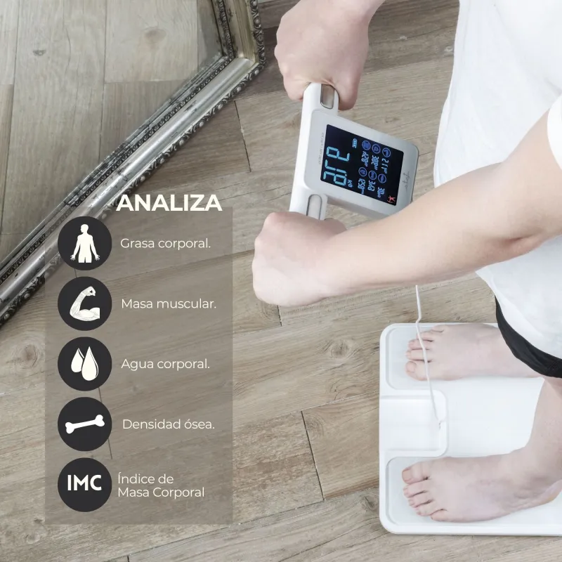 Báscula Bioimpedancia Digital Analizador de...