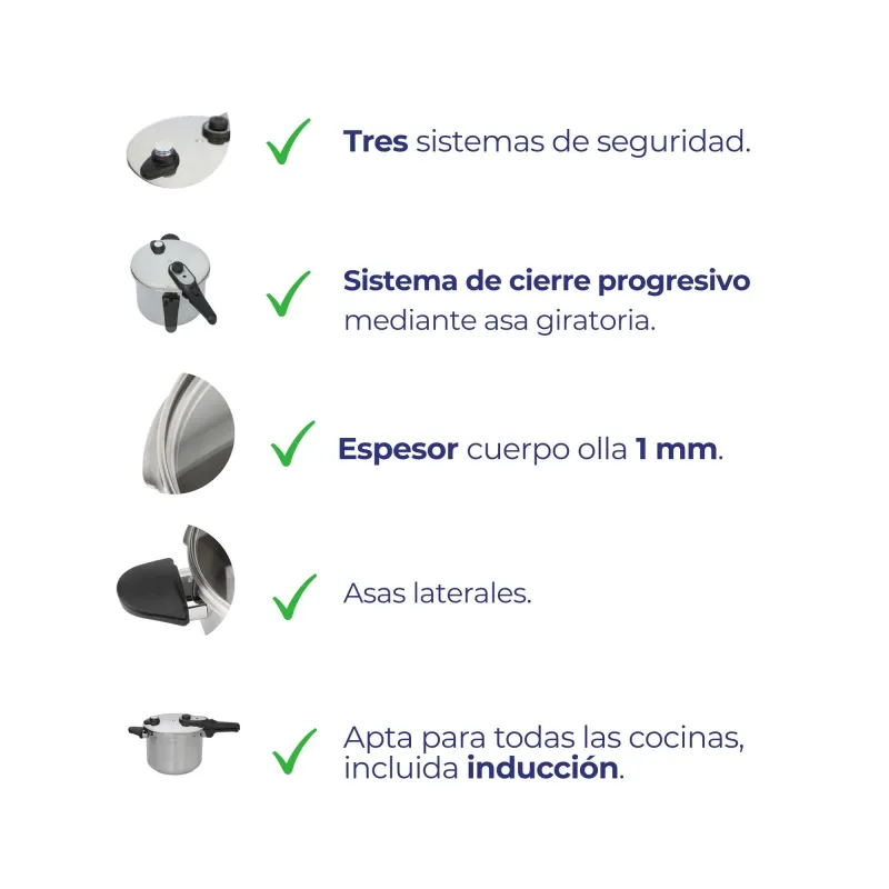 Olla a Presión Clásica Exprés 4 L HOLL2224