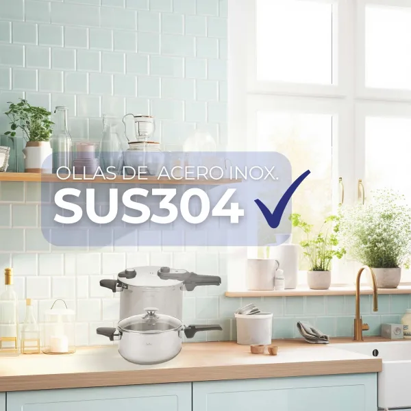 Set Dúo Ollas a Presión Express de 4+7L HOLL2547