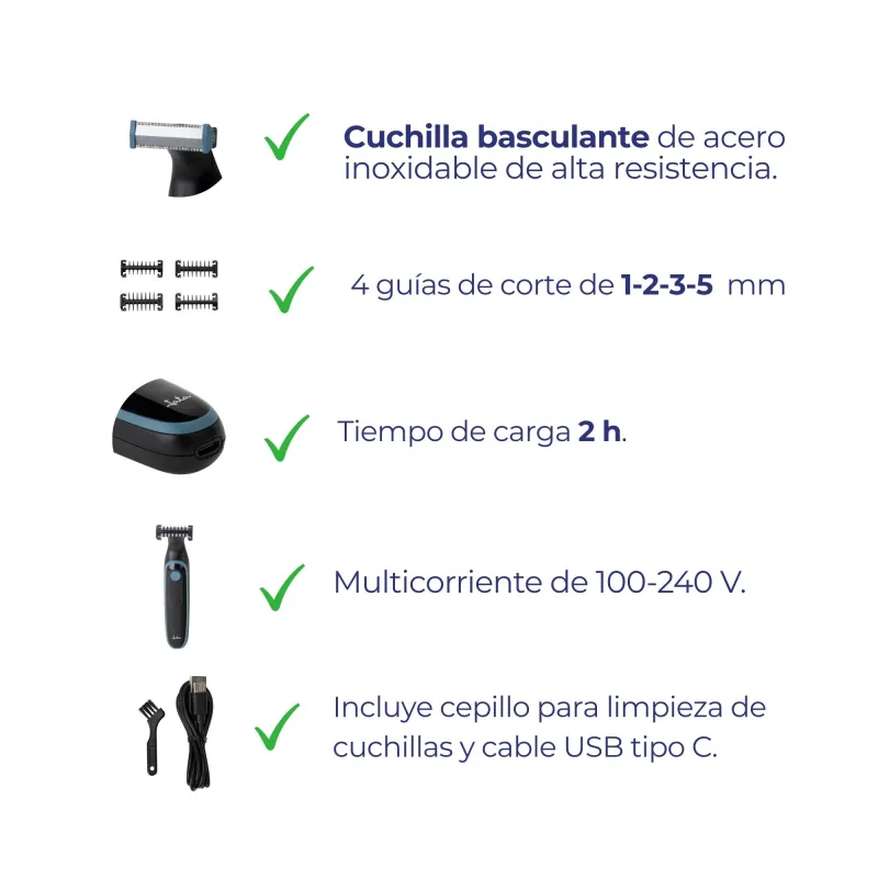 Afeitadora Barba y Corporal JBCP3532