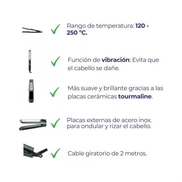 Planchas de Pelo Calentamiento Ultrarrápido JBPP1503