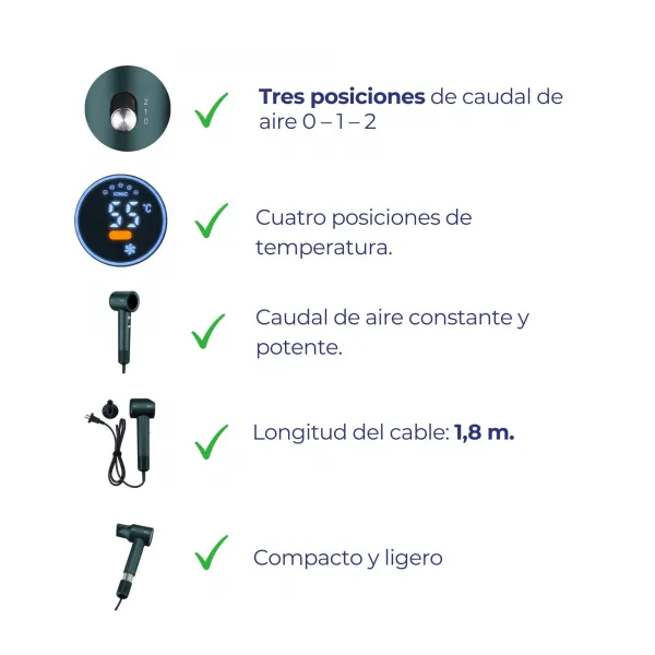 Secador Iónico Motor Brushless JBSC1600