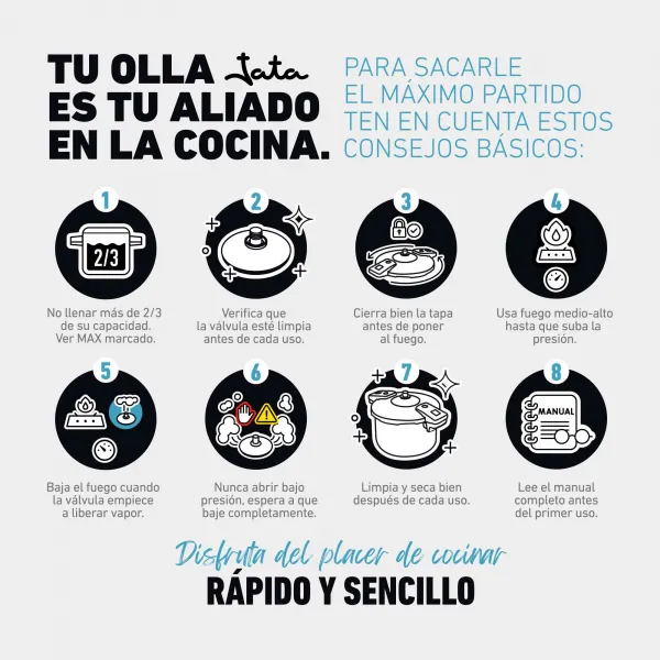 Olla a presión súper rápida Mod. OSR4 / OSR6 / OSR8