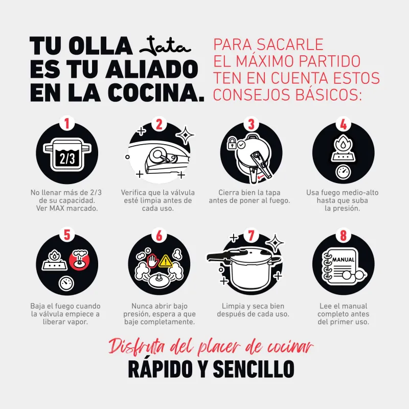 Olla a presión rápida HOLL2226 / HOLL2228 /...