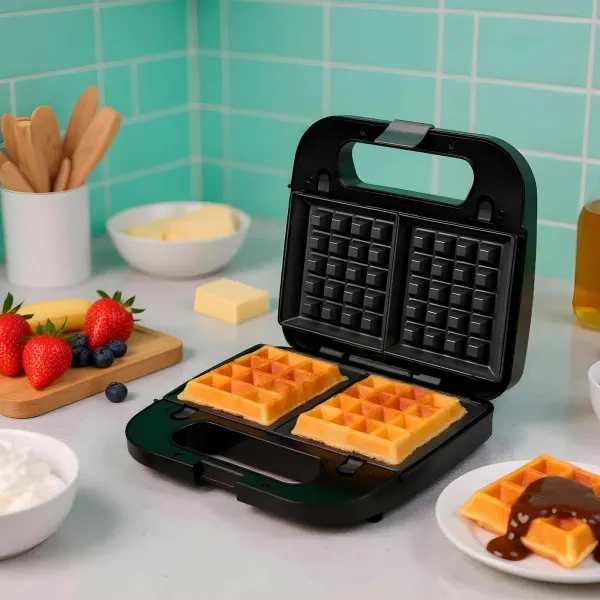 Sandwichera con placas intercambiables 3 en 1 JESW2010