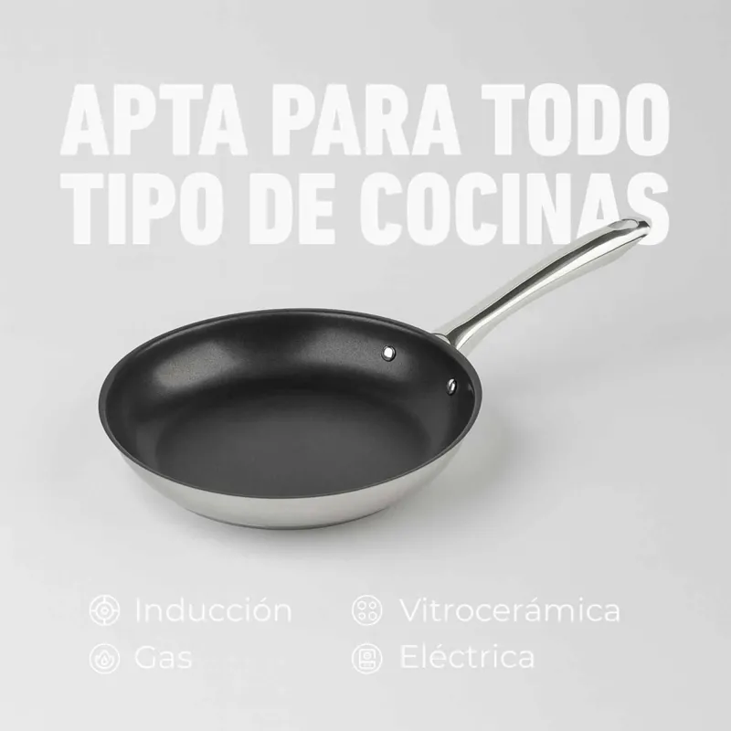 Sartén acero inox La Garrotxa HSAR2118 /...