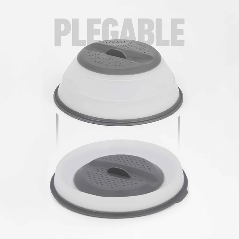 Tapa microondas multiusos plegable: vaporera,...