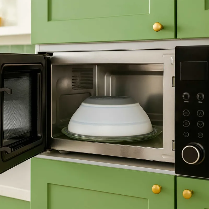 Tapa microondas multiusos plegable: vaporera,...